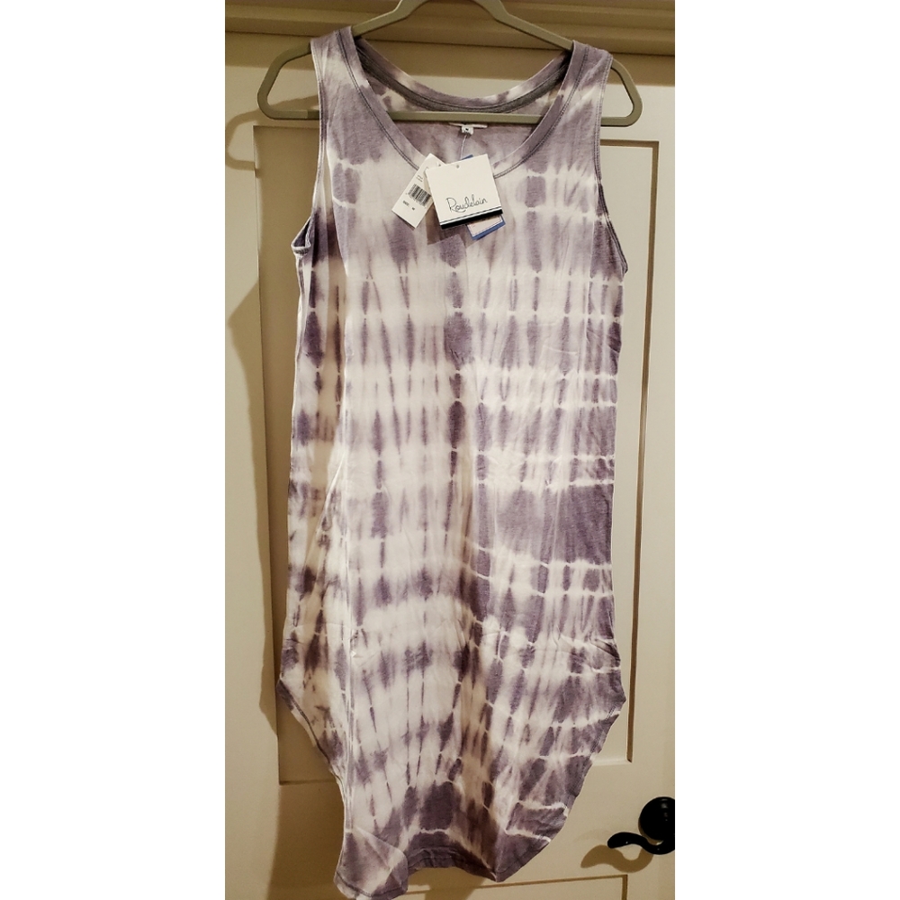 Roudelain tie-dyed sleeveless jersey tank dress size med NWT - Picture 3 of 6